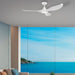 Buy DC Ceiling Fans With Light Australia Noosa 52" DC Fan ABS Light Matt White - 202971