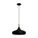 Buy Pendant Lights Australia Sabinar 1 Light Pendant Large Black Steel - 203193N