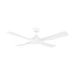 Buy AC Ceiling Fans Australia Bondi 48" White AC ABS Ceiling Fan - 203619