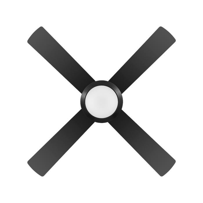 Buy AC Ceiling Fans Australia Bondi 48" LED 20W AC ABS Ceiling Fan Black - 203623