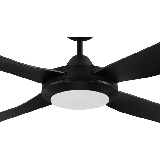 Buy AC Ceiling Fans Australia Bondi 48" LED 20W AC ABS Ceiling Fan Black - 203623