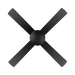 Buy AC Ceiling Fans Australia Bondi 52" AC ABS Ceiling Fan Black - 203625