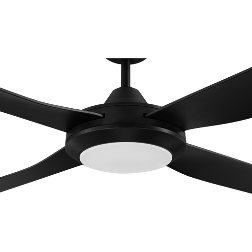 Buy AC Ceiling Fans Australia Bondi 52" LED 20W AC ABS Ceiling Fan Black - 203627