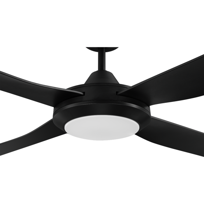 Buy AC Ceiling Fans Australia Bondi 52" LED 20W AC ABS Ceiling Fan Black - 203627