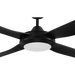Buy AC Ceiling Fans Australia Bondi 52" LED 20W AC ABS Ceiling Fan Black - 203627