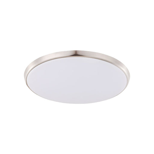 Buy LED Oyster Lights Australia Ollie Oyster Light Satin Nickel & White 250mm - 203697