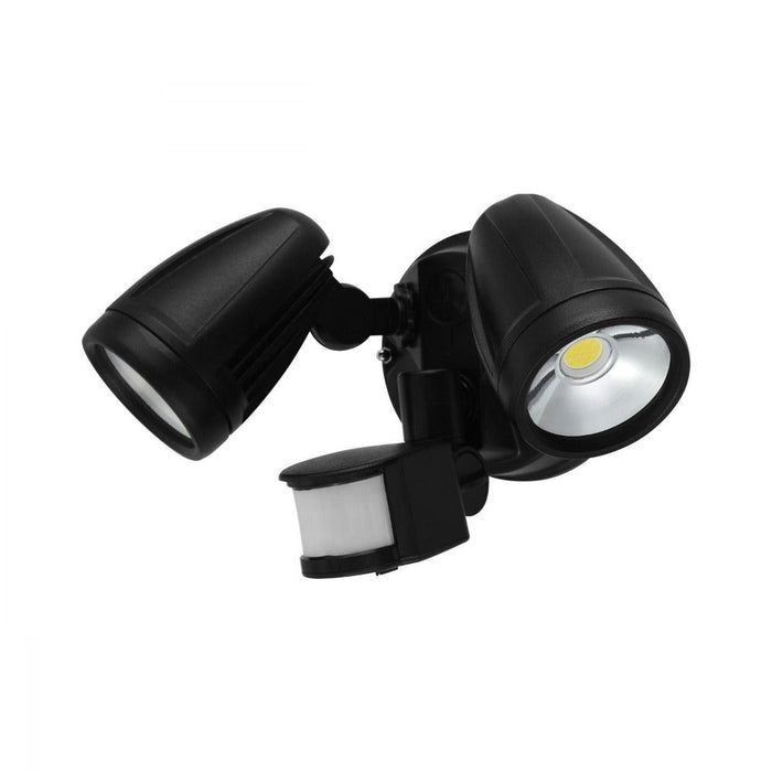 Buy Security Wall Lights Australia Chopper 2 Light Security Wall Light Sensor Black - 204394