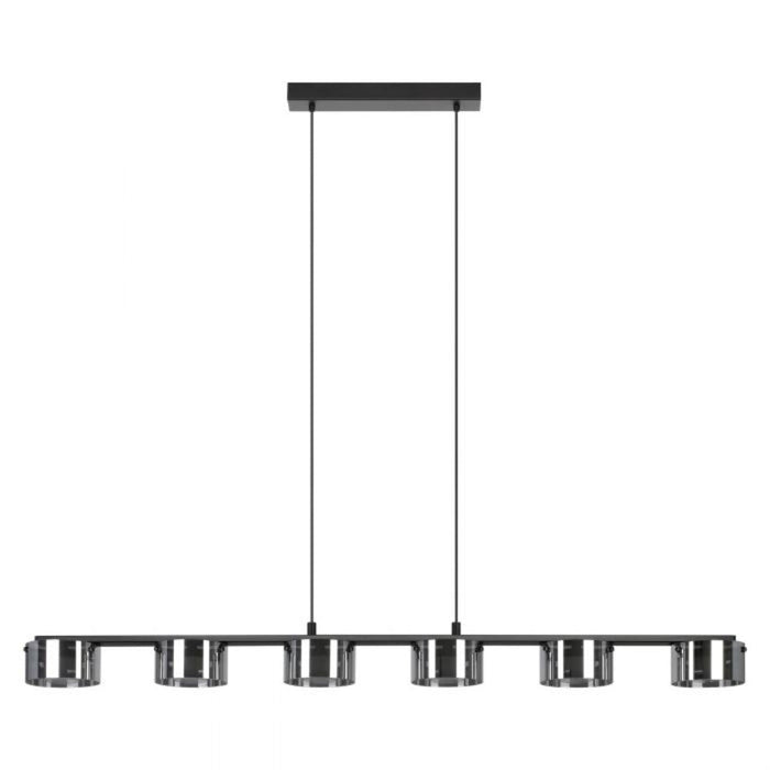 Buy Pendant Lights Australia Copillos 6 LED Light Pendant Warm White 3000K Black / Steel - 204735