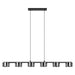Buy Pendant Lights Australia Copillos 6 LED Light Pendant Warm White 3000K Black / Steel - 204735