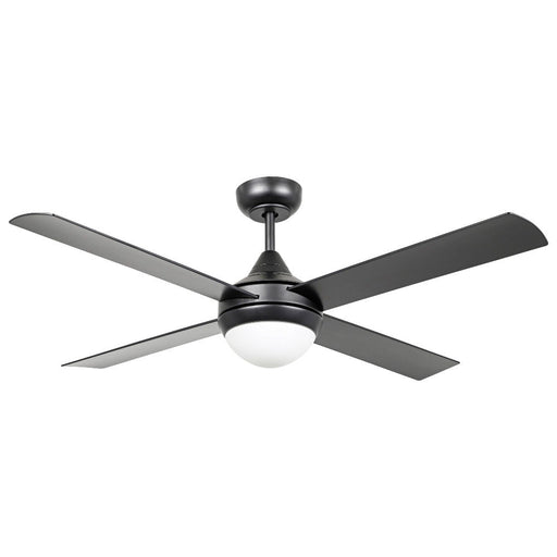 Buy DC Ceiling Fans With Light Australia Stradbroke DC Ceiling Fan 48" With E27 Light Matt Black - 20490902