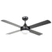 Buy DC Ceiling Fans With Light Australia Stradbroke DC Ceiling Fan 48" With E27 Light Matt Black - 20490902