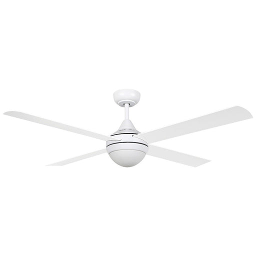 Buy DC Ceiling Fans With Light Australia Stradbroke DC Ceiling Fan 52" With E27 Light Matt White - 20491201