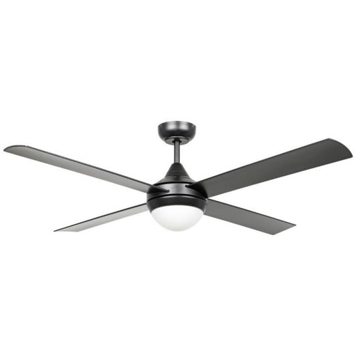 Buy DC Ceiling Fans With Light Australia Stradbroke DC Ceiling Fan 52" With E27 Light Matt Black - 20491202