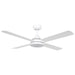 Buy DC Ceiling Fans With Light Australia Stradbroke DC Ceiling Fan 48" With LED Light Matt White - 20491601