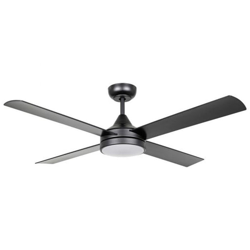 Buy DC Ceiling Fans With Light Australia Stradbroke DC Ceiling Fan 48" With LED Light Matt Black - 20491602