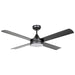 Buy DC Ceiling Fans With Light Australia Stradbroke DC Ceiling Fan 48" With LED Light Matt Black - 20491602
