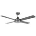 Buy DC Ceiling Fans With Light Australia Stradbroke DC Ceiling Fan 48" With LED Light Titanium - 20491604