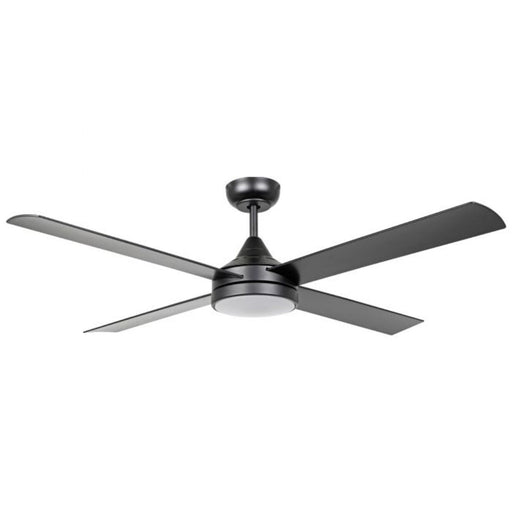 Buy DC Ceiling Fans With Light Australia Stradbroke DC Ceiling Fan 52" With LED Light Matt Black - 20491702