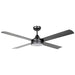 Buy DC Ceiling Fans With Light Australia Stradbroke DC Ceiling Fan 52" With LED Light Matt Black - 20491702
