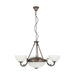 Buy Pendant Lights Australia Savoy 5 Light Pendant Oil Rubbed Bronze / White - 204954