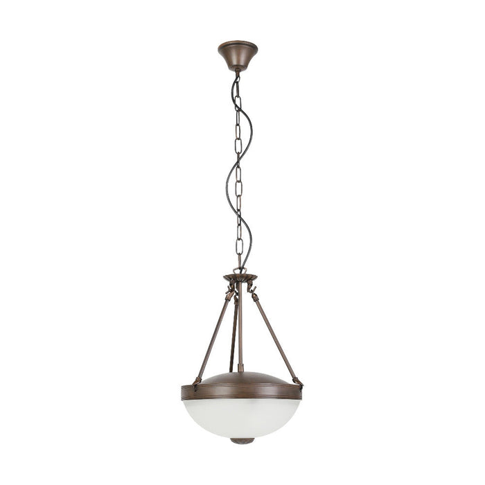 Buy Pendant Lights Australia Savoy 2 Light Pendant Oil Rubbed Bronze / White - 204956