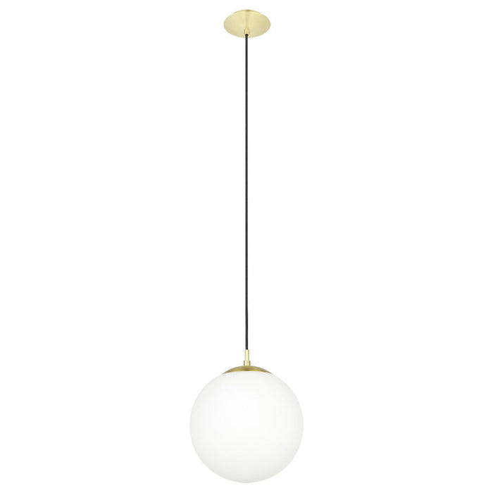 Buy Pendant Lights Australia Rondo 1 Light Large Pendant Matt Brass / Opal Matt - 205014