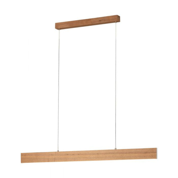 Buy LED Pendants Australia Climene 2 LED Pendant 21W L1170mm TRI Colour Walnut Wood - 205016