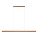 Buy LED Pendants Australia Climene 2 LED Pendant 32.4W L2400mm TRI Colour Walnut Wood - 205021