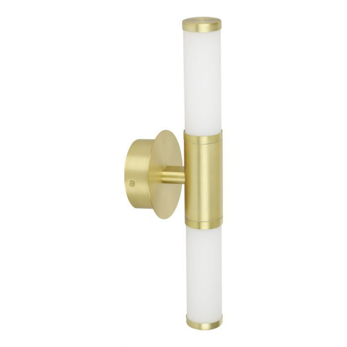 Buy Wall Sconce Australia Palmera 1 LED Wall Light 2x4.5W Brass-Matt Steel - 205024