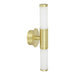 Buy Wall Sconce Australia Palmera 1 LED Wall Light 2x4.5W Brass-Matt Steel - 205024