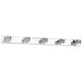 Buy Bathroom Vanity Lights Australia ROMENDO 2 LED Wall Light 5x5W TRI Colour Chrome Steel - 205047