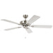 Buy AC Ceiling Fans Australia Waikiki 52" AC Fan Satin Nickel / Oak Blades - 20518108