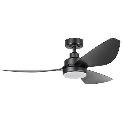 Buy DC Ceiling Fans With Light Australia Torquay 48" DC Fan Matt Black With 20W TRI Colour LED - 20522802