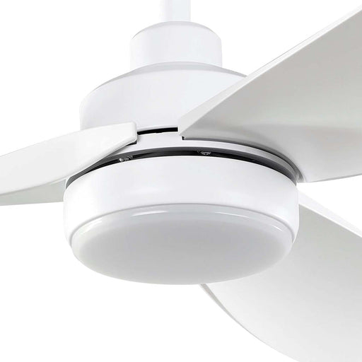 Buy DC Ceiling Fans With Light Australia Torquay 56" DC Fan Matt White With 20W TRI Colour LED - 20523101