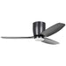Buy DC Ceiling Fans With Light Australia Seacliff DC Ceiling Fan 44" With LED Light Matt Black - 20523602