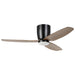 Buy DC Ceiling Fans With Light Australia Seacliff DC Ceiling Fan 44" With LED Light Matt Black / Light Walnut - 20523606