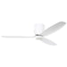 Buy DC Ceiling Fans With Light Australia Seacliff DC Ceiling Fan 52" With LED Light Matt White - 20523701