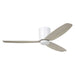 Buy DC Ceiling Fans With Light Australia Seacliff DC Ceiling Fan 52" With LED Light Matt White / Gessami Oak - 20523705