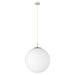 Buy Pendant Lights Australia Rondo 1 Light Pendant Satin Nickel Steel - 205242