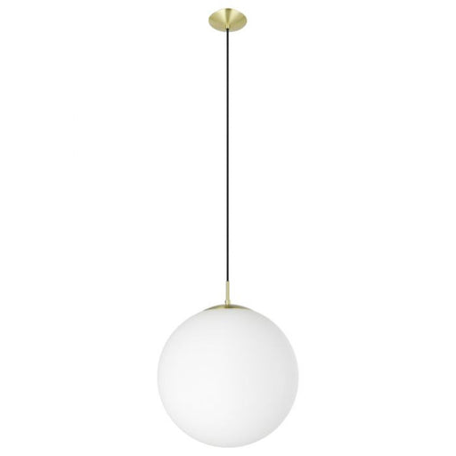 Buy Pendant Lights Australia Rondo 1 Light Pendant Brass-matt Steel- 205244