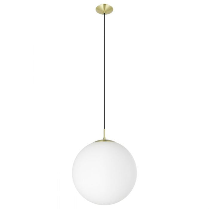 Buy Pendant Lights Australia Rondo 1 Light Pendant Brass-matt Steel- 205244