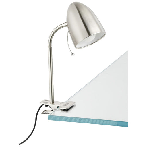 Buy Clamp Lamps Australia Lara 1 Light Clamp Lamp Satin Nickel - 205253N