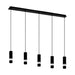 Buy Pendant Lights Australia Bernabeta 5 LED Light Pendant 5x5W 4000K Black Steel - 205308