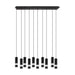 Buy Island Pendant Lights Australia Bernabeta 10 LED Pendant Black Steel - 205309