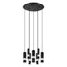 Buy Pendant Lights Australia Bernabeta 10 LED Light Pendant 10x5W 4000K Black Steel - 205311