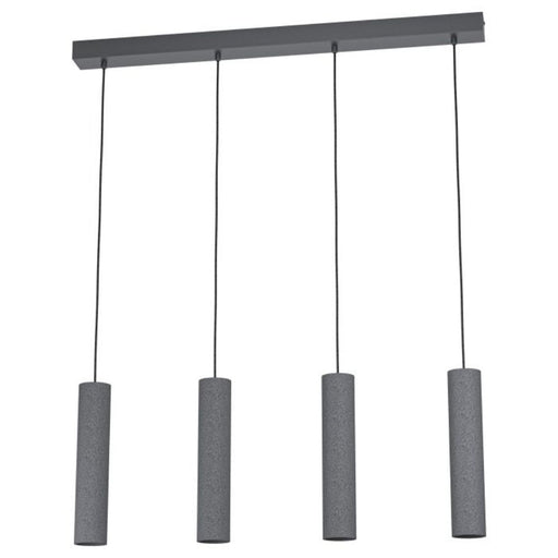 Buy Pendant Lights Australia Mentalona 4 LED Light Pendant 4x5W 4000K Anthracite Steel - 205313