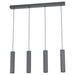 Buy Pendant Lights Australia Mentalona 4 LED Light Pendant 4x5W 4000K Anthracite Steel - 205313