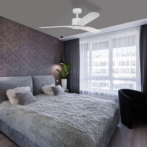 Buy DC Ceiling Fans Australia ILUKA DC Ceiling Fan 60" Matt White - 20537901