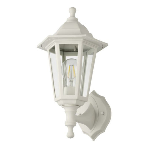 Buy Outdoor Wall Lanterns Australia Duanera 1 Light Wall Lantern Height 320 mm White Plastic - 205466N