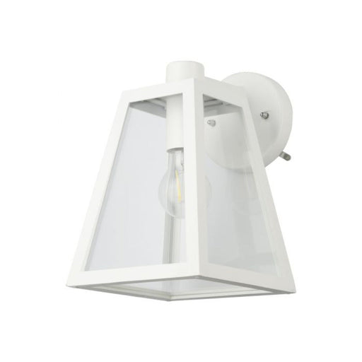 Buy Outdoor Wall Lanterns Australia Mirandola Light Wall Lantern Height 270 mm White Alminium- 205468N